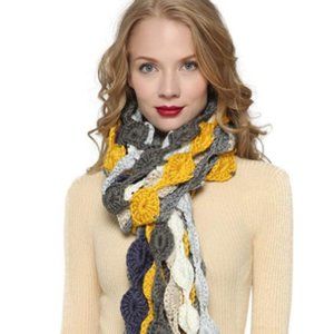 Women Knitted Winter Fashion Scarves Colorful